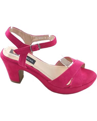 Sandalias TIMBOS  de Mujer SANDALIA TACON FIESTA PLATAFORMA MUJER FUCSIA 128236  MORADO