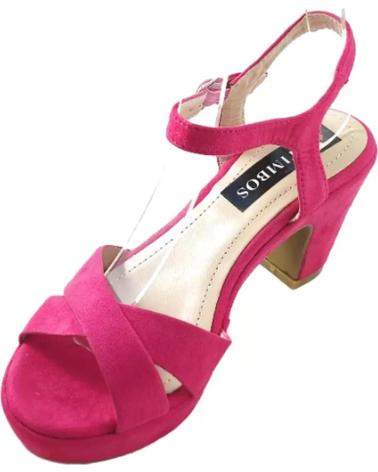 Sandalias TIMBOS  de Mujer SANDALIA TACON FIESTA PLATAFORMA MUJER FUCSIA 128236  MORADO