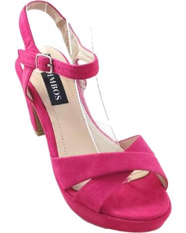 Sandalias TIMBOS  de Mujer SANDALIA TACON FIESTA PLATAFORMA MUJER FUCSIA 128236  MORADO