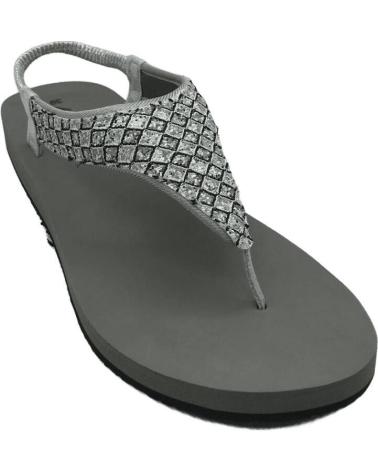 Tongs NICOBOCO  pour Femme CHANCLA AGUA MUJER BALI  PLATA