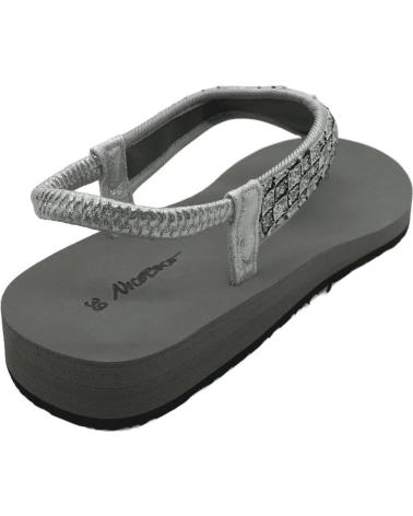 Tongs NICOBOCO  pour Femme CHANCLA AGUA MUJER BALI  PLATA