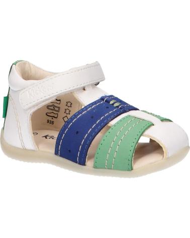 Sandalias de Niño KICKERS 785422-10 BIGBAZAR-2 32 BLANC BLEU VERT