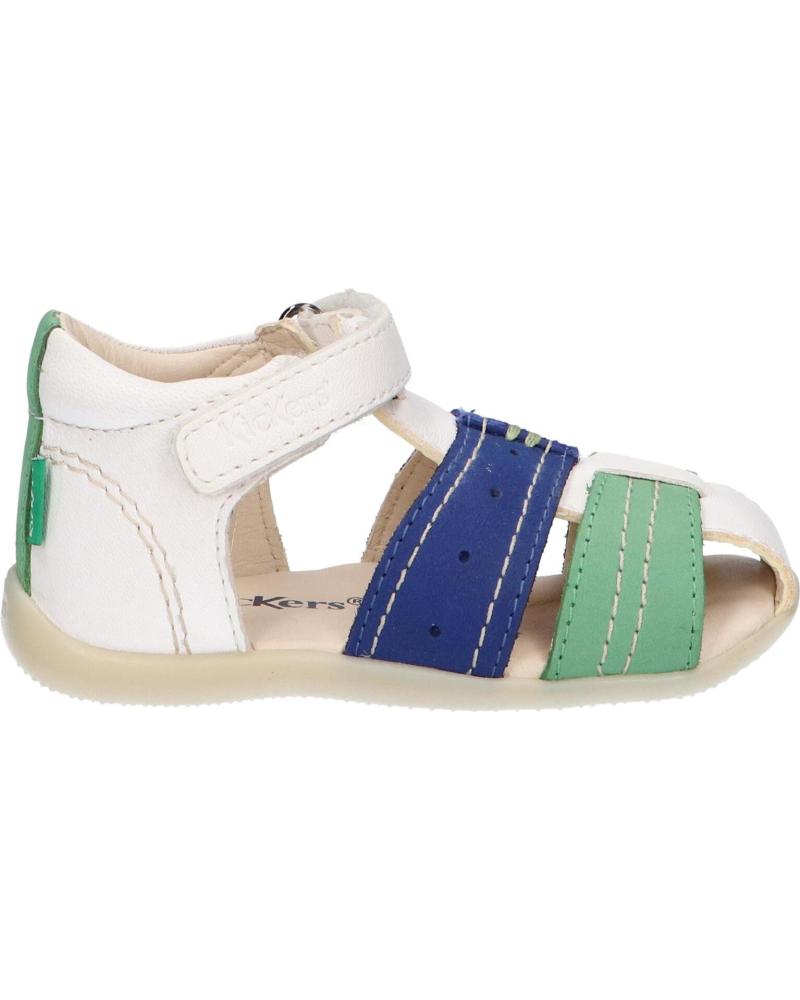 Sandalias de Niño KICKERS 785422-10 BIGBAZAR-2 32 BLANC BLEU VERT