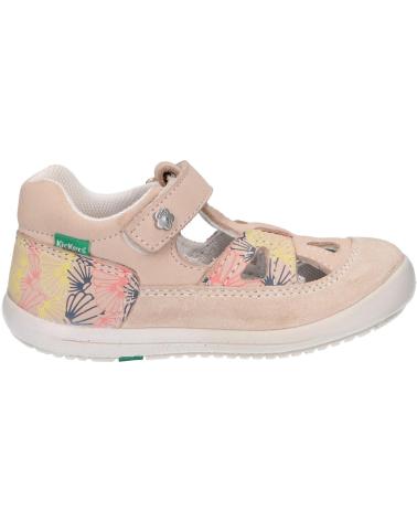 Sapatos KICKERS  de Menina e Menino 692387-10 KIKI  33 BLANC COQUILLAG