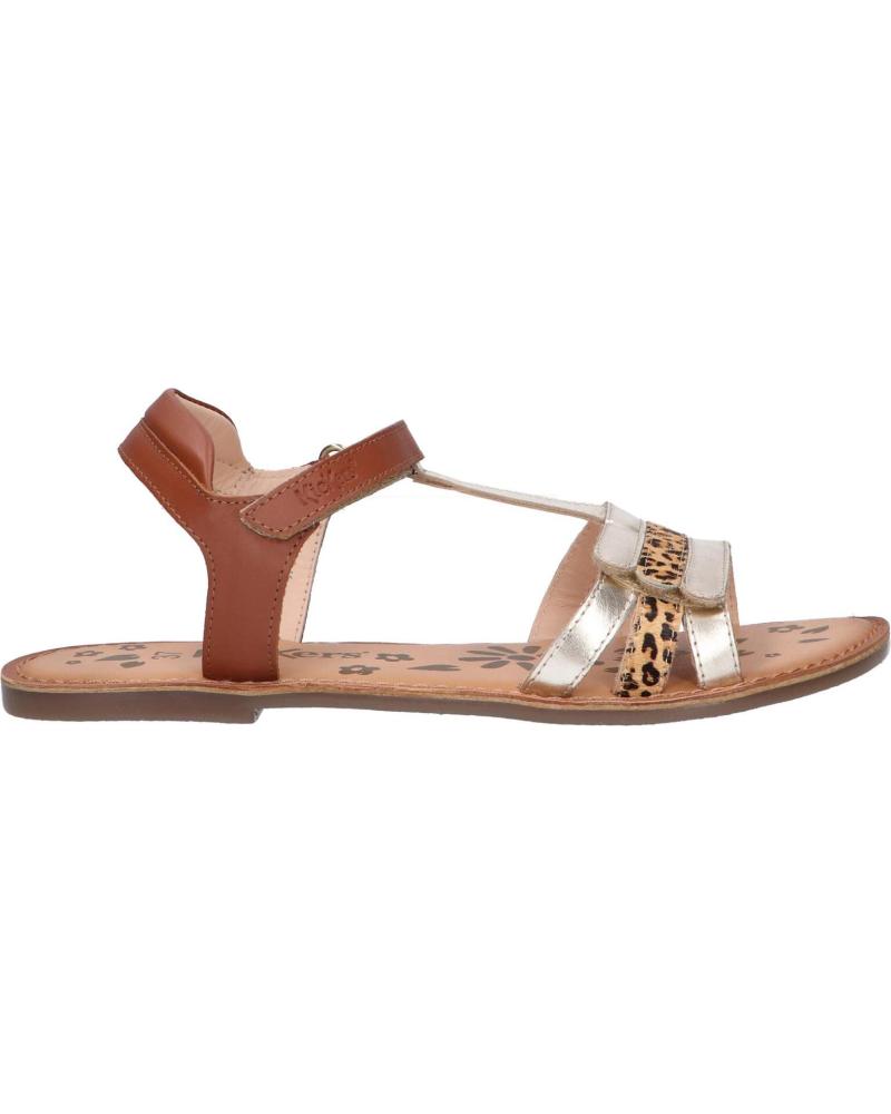 Sandali KICKERS  per Donna e Bambina 700967-30 DIAMANTO  15 OR CAMEL LEOPAR