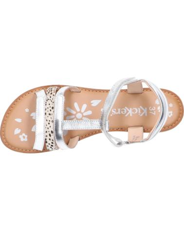 Sandalias de Mujer y Niña KICKERS 895210-30 DIAMANTO 33 BLANC ARGENT IM