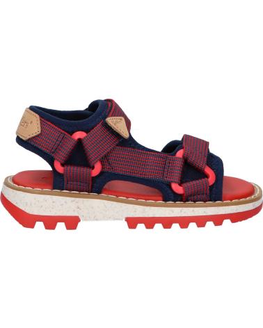 girl and boy Sandals KICKERS 894770-30 KICKCLOCK  102 ROUGE MARINE