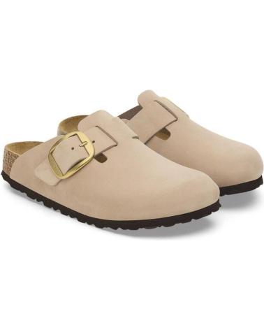 Chaussures pour Femme BIRKENSTOCK SANDALIAS PLANAS BOSTON BIG BUCKLE MUJER BEIG BEIGE