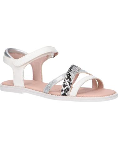 Woman and girl Sandals GEOX J5235D 05404 J KARLY C1000 WHITE