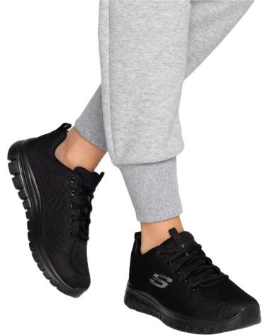 Woman Zapatillas deporte SKECHERS 12615 GRACEFUL - GET CONNECTED NEGRO