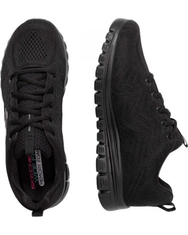 Woman Zapatillas deporte SKECHERS 12615 GRACEFUL - GET CONNECTED NEGRO