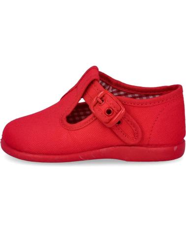 Zapatos BUBBLE BOBBLE  de Niño 952 PEPITOS LONA NINO  ROJO