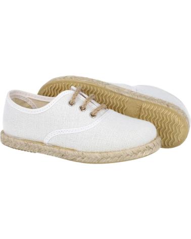 Sapatos de Menino BUBBLE BOBBLE ANDREA RUIZ 260-L ALPARGATAS DE YUTE PARA NINO BLANCO