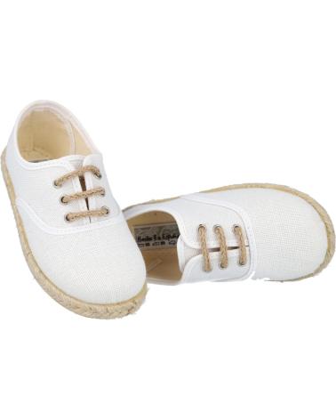 Sapatos de Menino BUBBLE BOBBLE ANDREA RUIZ 260-L ALPARGATAS DE YUTE PARA NINO BLANCO