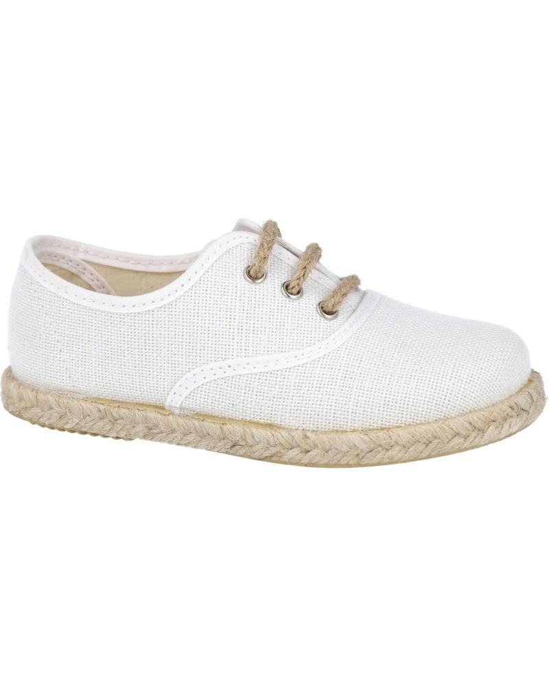 Sapatos de Menino BUBBLE BOBBLE ANDREA RUIZ 260-L ALPARGATAS DE YUTE PARA NINO BLANCO