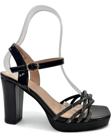 Sandales TIMBOS  pour Femme SANDALIA TACON FIESTA PLATAFORMA MUJER 130167  NEGRO