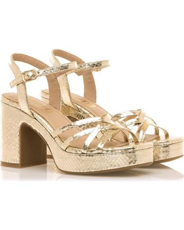 MTNG SANDALIAS DE TACON MUSTANG EN PARA MUJER DORADO