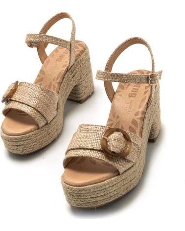 MTNG SANDALIAS DE TACON MUSTANG 59607-C55987 EN BEIGE PARA MUJER MULTICOLOR
