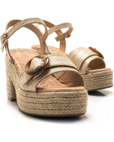 MTNG SANDALIAS DE TACON MUSTANG 59607-C55987 EN BEIGE PARA MUJER MULTICOLOR