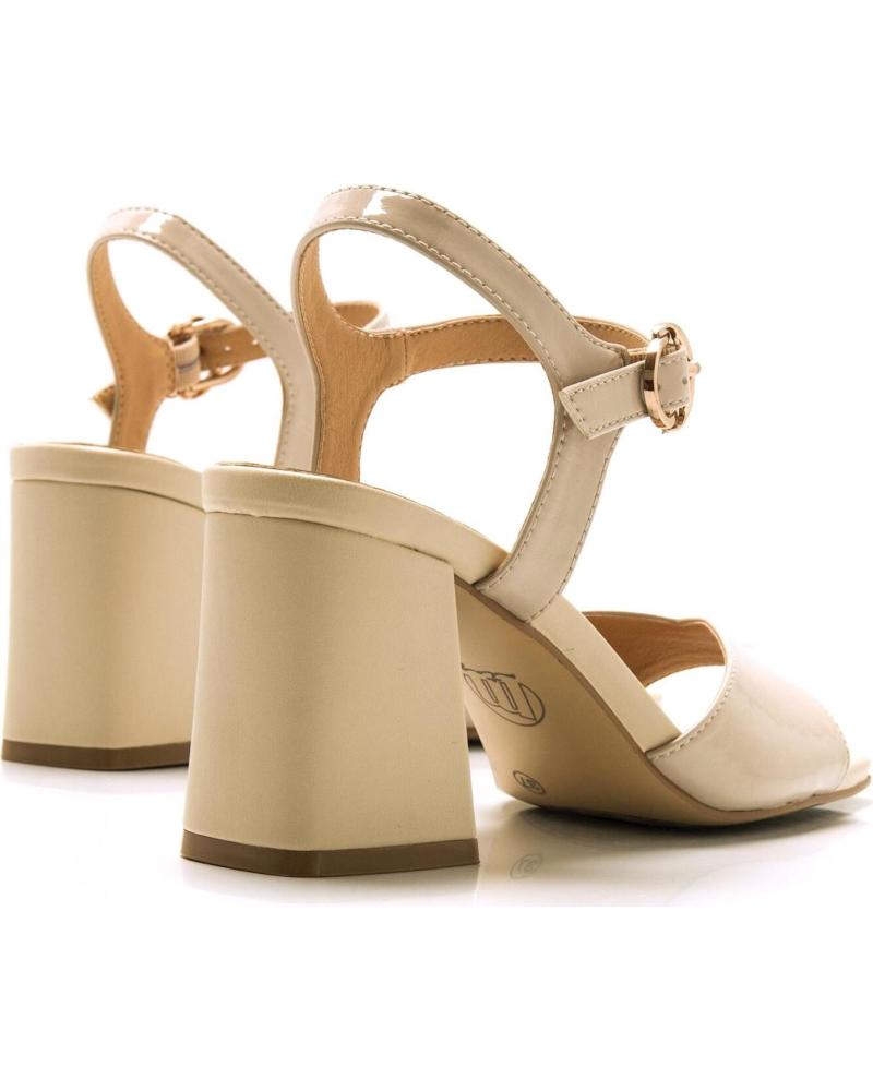 Sandalias De Tacón Bajo Mujer MTNG Ines 55870 - Color Avellana, Estampado Animal Print, Palas Anchas