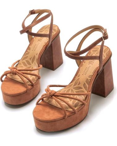Sandales MTNG  pour Femme SANDALIAS DE TACON MUSTANG 53388  NUDE