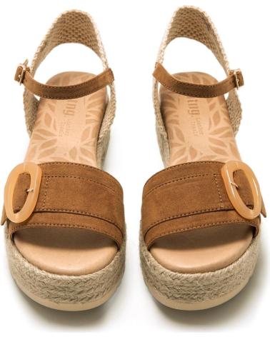 Sandales pour Femme MTNG SANDALIAS PLANAS MUSTANG 59606 MUJER CUERO MARRóN