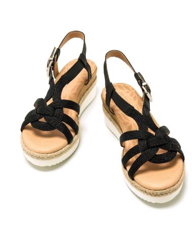 Sandales pour Femme MTNG SANDALIA CUA PLANTA DE PIEL MUSTANG NEGRO