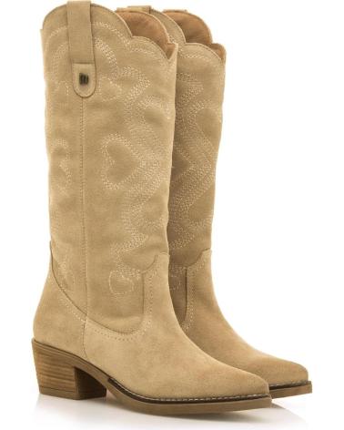 Botas MTNG  de Mujer BOTAS DE TACON DE MUJER 53723 BOTAS  BEIGE