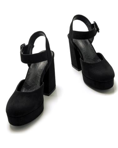 Woman Sandals MTNG ZAPATOS DE TACON DE MUJER 53380 ZAPATO DE TACON  NEGRO