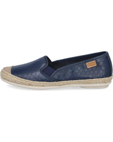 Zapatos de Mujer VIVANT MI-221180 ALPARGATAS PLANAS PIEL AZUL