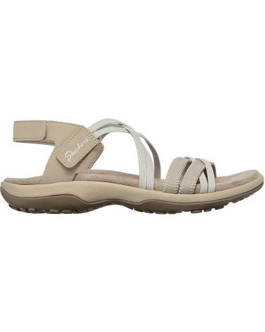 Woman Sandals SKECHERS REGGAE SLIM TAKES TWO TAUPE  TAUPE
