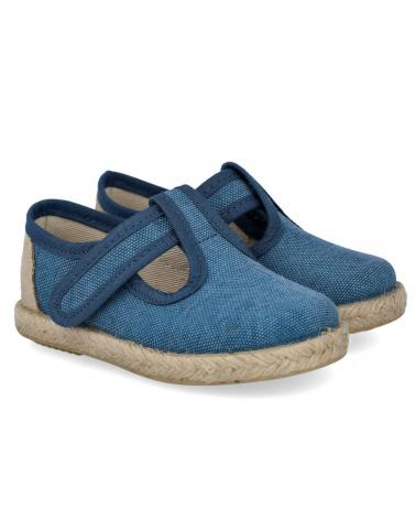 Sapatos BUBBLE BOBBLE  de Menino 244 PEPITOS LONA  PETROLEO