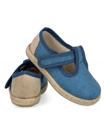 Sapatos BUBBLE BOBBLE  de Menino 244 PEPITOS LONA  PETROLEO