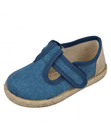 Sapatos BUBBLE BOBBLE  de Menino 244 PEPITOS LONA  PETROLEO