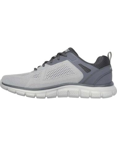 SKECHERS SPORT TRACK-BROADER MEMORY FOAM HOMBRE GRIS/CARBÓN 232698-GYCC GYCC