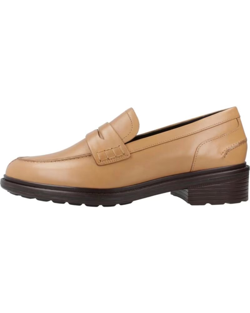 Mocasines Geox D Walk Pleasure Para Mujer, De Piel, Transpirables, Cómodos, Elegantes Para Diario O Oficina