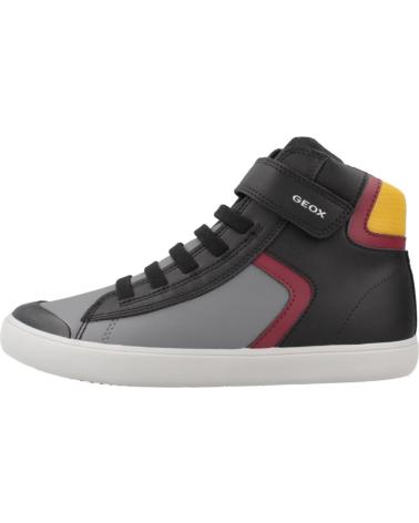 geox J465CA 054FU J GISLI BOY C0241 BLACK-BORDEAUX
