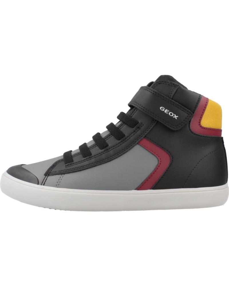 geox J465CA 054FU J GISLI BOY C0241 BLACK-BORDEAUX