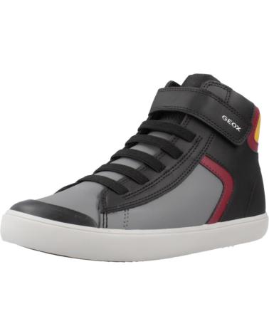 geox J465CA 054FU J GISLI BOY C0241 BLACK-BORDEAUX