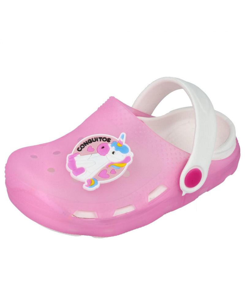 Zuecos CONGUITOS  de Niña MV111101 ZUECOS DE NINA UNICORNIO  ROSA