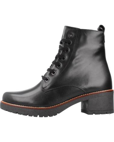 PITILLOS - BOTIN PARA MUJER 20023 EN PIEL AJUATE CORDON Y CREMA NEGRO