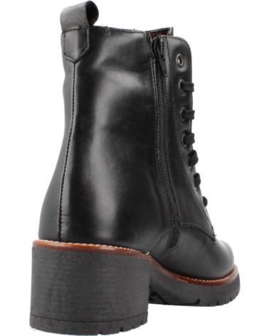 PITILLOS - BOTIN PARA MUJER 20023 EN PIEL AJUATE CORDON Y CREMA NEGRO