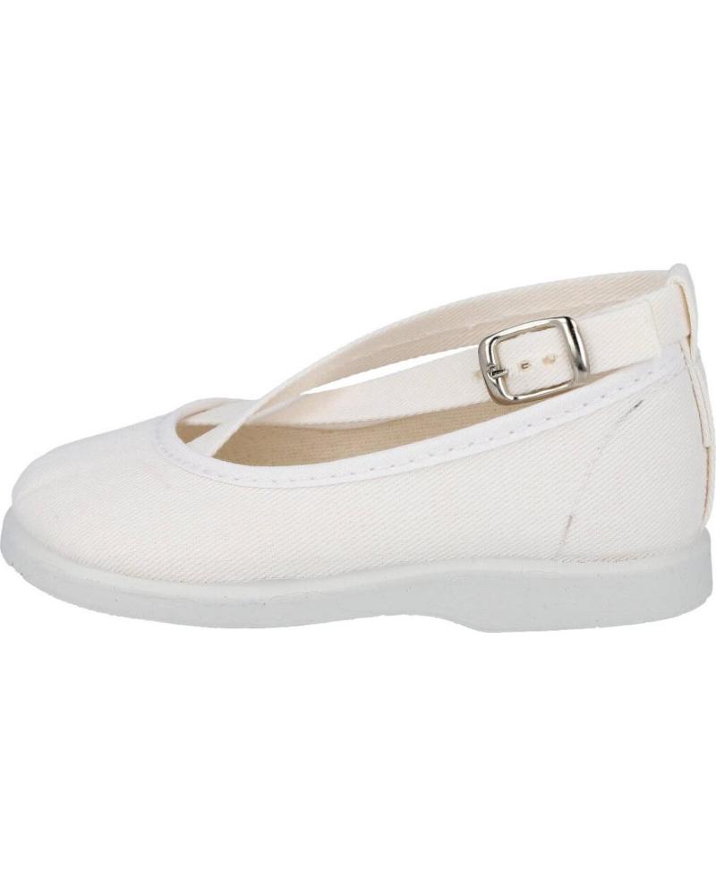 Zapatos BUBBLE BOBBLE  de Niña 911 MERCEDITAS LONA NINA  BLANCO
