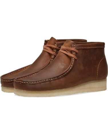 Stiefel CLARKS  für Herren ORIGINALS WALLABEE BOOT BEESWAX LEATHER - 41 1-2  BROWN