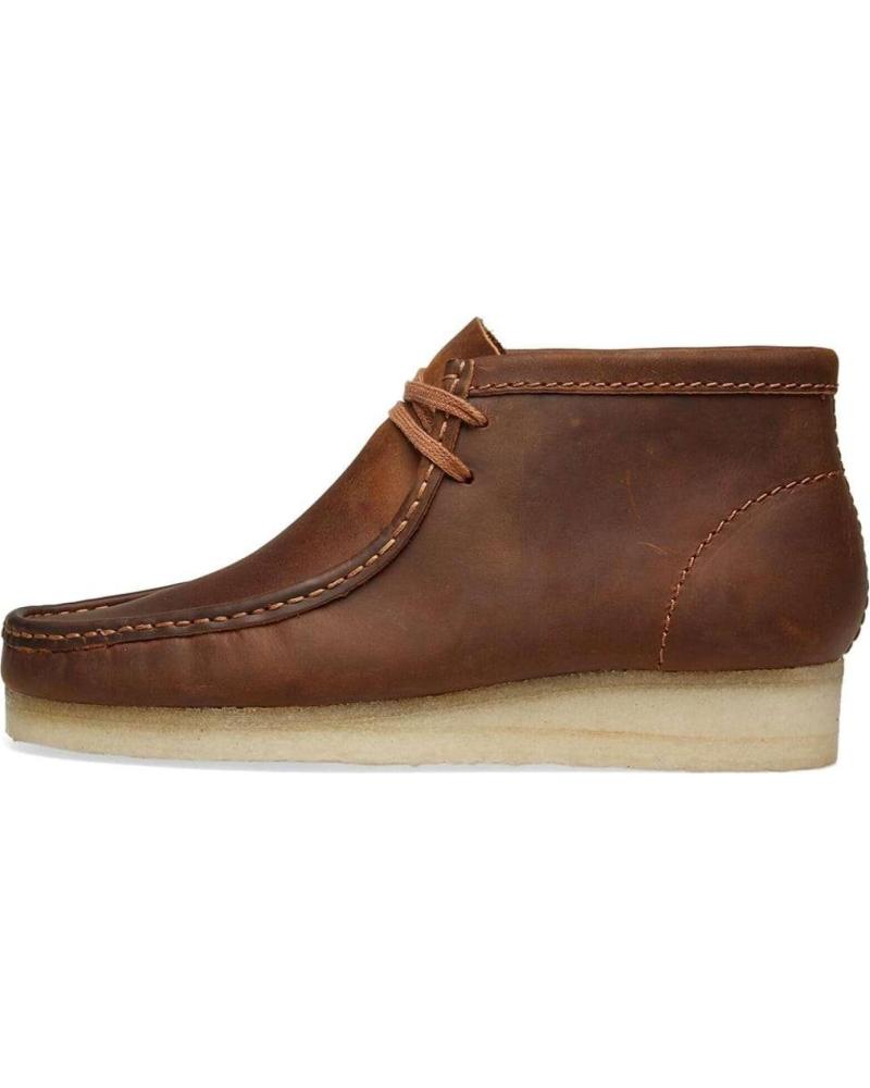 Stiefel CLARKS  für Herren ORIGINALS WALLABEE BOOT BEESWAX LEATHER - 41 1-2  BROWN
