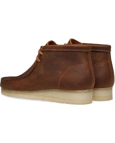 Stiefel CLARKS  für Herren ORIGINALS WALLABEE BOOT BEESWAX LEATHER - 41 1-2  BROWN