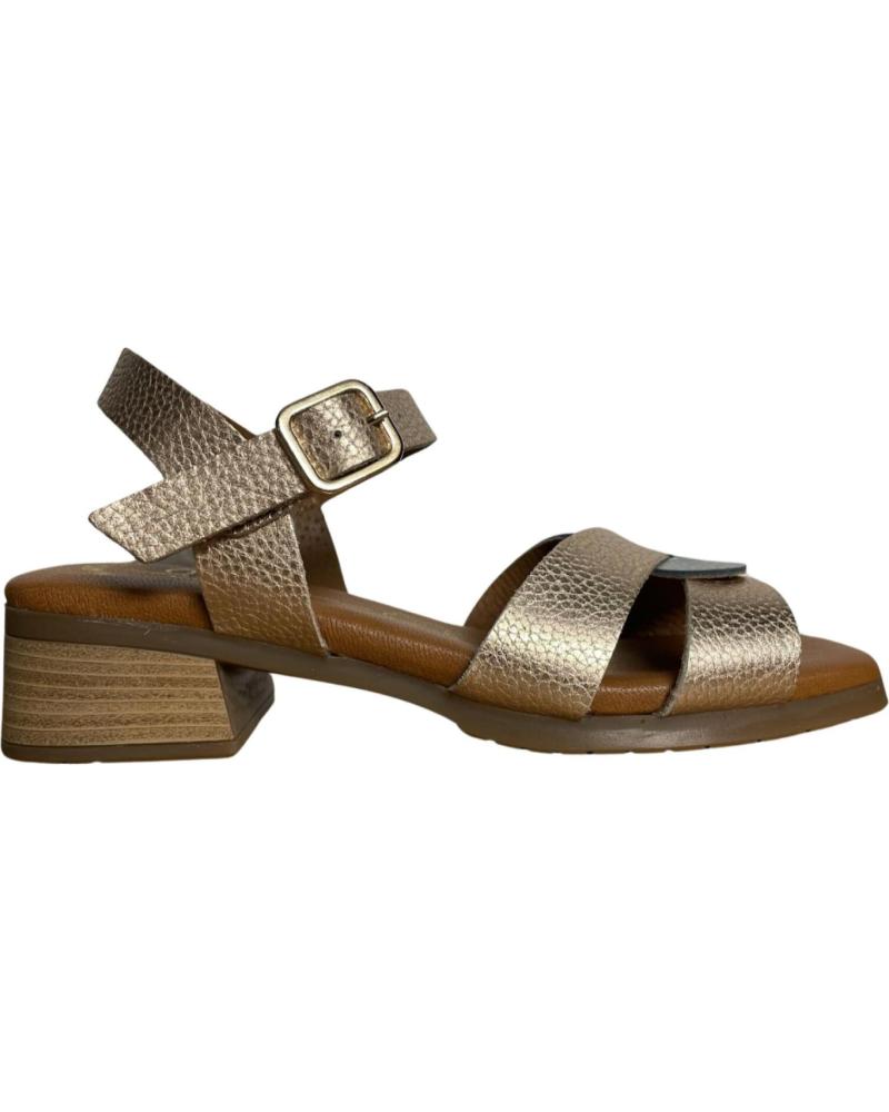 Woman Sandals RIVERA SANDALIA TACON BAJO PARA MUJER 2672 COLOR  PLATINO