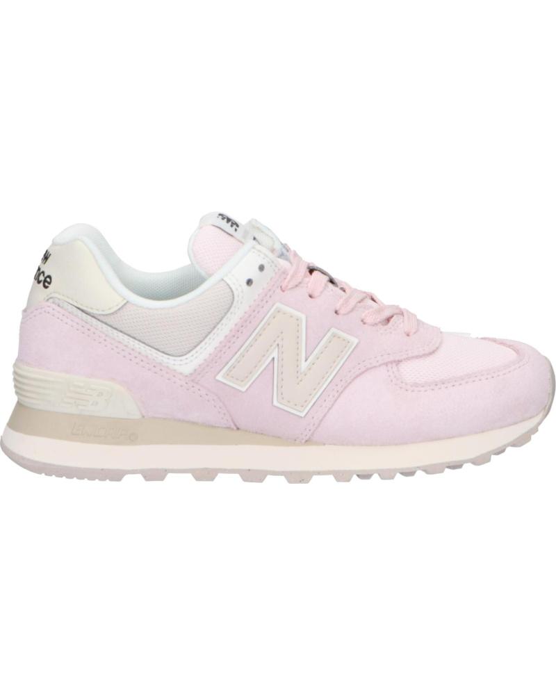 Sportivo NEW BALANCE  per Donna e Bambina WL574DL2 WL574V2  PINK GRANITE