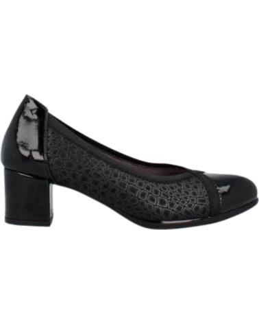 Zapatos de tacón D`CUTILLAS  de Mujer SALON - HORMA ANCHA PLANTILLA EXTRAIBLE ESTAMPADO COCO Y  TAUPE