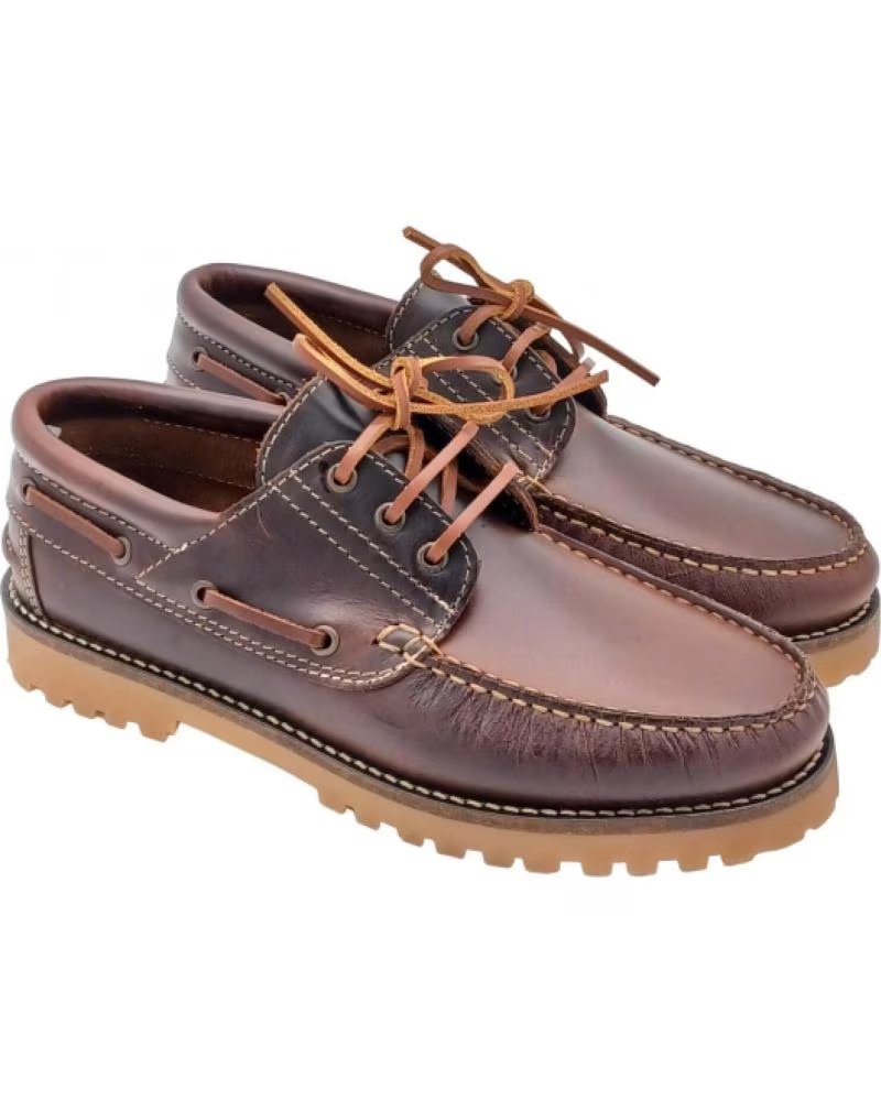 Scarpe Da Barca Newport Hamburg Yachting Brandy - Pelle Pull-up, Suola Antiscivolo, Fatte A Mano In Portogallo